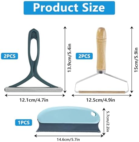 5 Pcs Pet Hair Removal Tool Set, Pet Hair Remover - Image 2