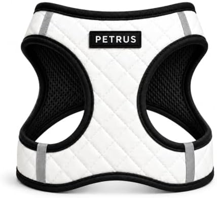 Step in Dog Harness, Lightweight Breathable Mesh Soft Padded Pet Vest, Vegan by PETRUS