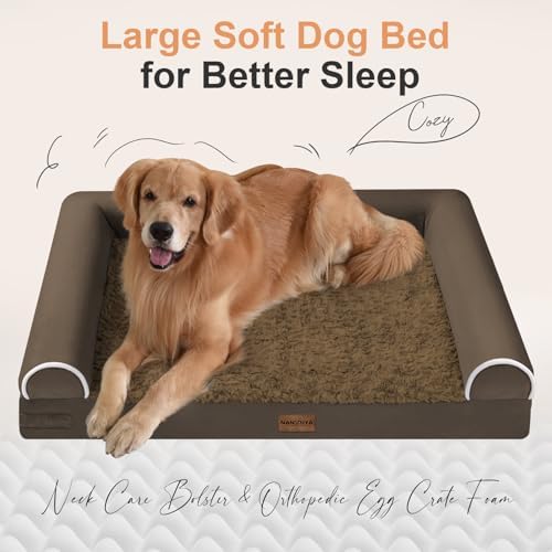 NANUYA Orthopedic Dog Bed for Small Dogs, 20 x 14 Inch, Dark Coffee - Image 2