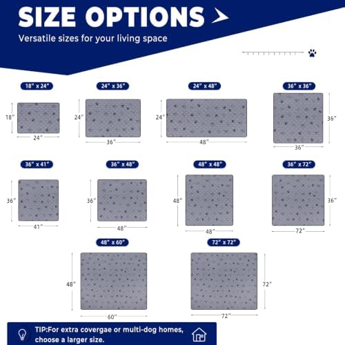 Sunheir Washable Pee Pads for Dogs, 2 Pack 48” x 60” Waterproof Puppy Pads - Image 6