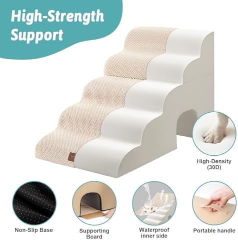 COZY KISS Extra Wide Small Dog Stairs - Image 5