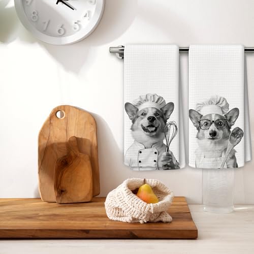 Dog Kitchen Towels Decor Set of 2 - Image 2