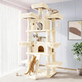 Allewie 82 Inches Large Cat Tree/House/XXL Tall Cat Towers by Allewie
