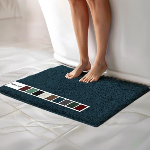 Muddy Mat Chenille Bathroom Rugs Quick Dry Microfiber Mats Non Slip Washable by MuddyMat%C2%AE
