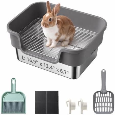Stainless Steel Sifting Litter Box by Unknown