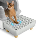 Extra Large Cat Litter Box Step Ramp, Cat's Litter Catcher Mat by Bartuke