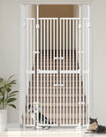 Extra Tall Cat Gate for Doorway, Pressure Mounted Pet Gate by Sprouterie