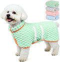 Glittme Dog Bathrobe, Super Absorbent Fleece Drying Robe by Glittme