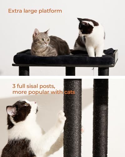 FourFurPets Modern Cat Tree for Large Cats, Full Sisal Cat Scratching Post - Image 4