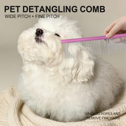 HOP Purple Large Pet Stainless Steel Comb - Image 2