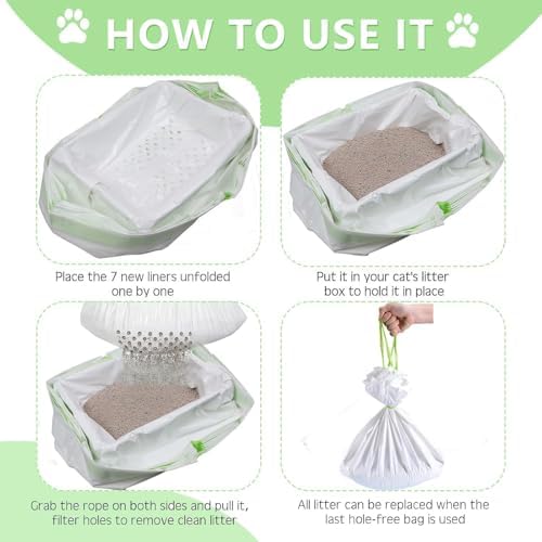 42Pcs Sifting Cat Litter Box Liners - Image 2