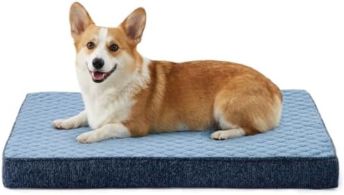 JOEJOY Orthopedic Medium Dog Bed, Washable Dog Crate Bed Medium Sized by JOEJOY