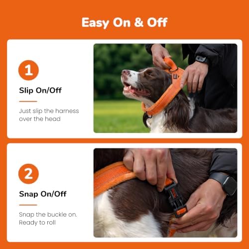 Didog No Pull Dog Harness for Medium Dogs, Soft Flannel Padded - Image 3