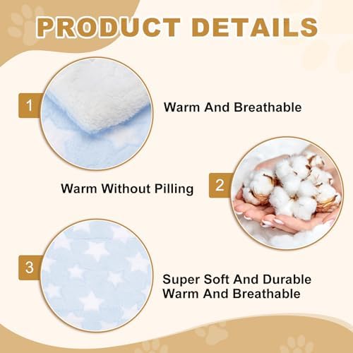 Dog Cat Bed Mat, Soft Coral Fleece Pet Cushion Pad - Image 3