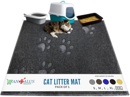Andalus Jumbo Cat Litter Mat, Non-Slip & Easy to Clean Cat Litter Box Mat by AndalusBrand