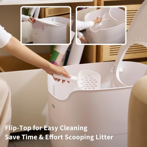MS!MAKESURE Large Top Entry Cat Litter Box - Image 3