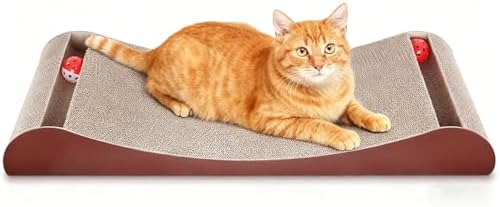 Simple Delxue 30 Inches Extra Large Cardboard Cat Scratcher Bed, Cat Lounge Bed by SimpleDeluxe