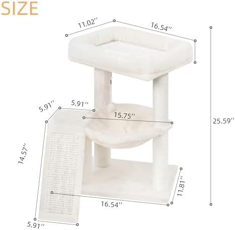YOUPET Cat Tree with Cat Scratching Post - Image 2