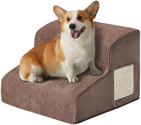Ahpmeoa Dog Stairs for Small Dogs 11.8" H, Dog Ramp for Bed by Ahpmeoa