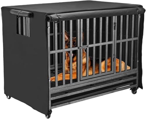 38 inch Heavy Duty Dog Crate Covers Durable 600D Polyester by M+JJYPET