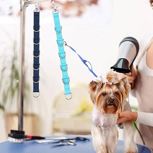 Dog Grooming Loops Dogs Grooming Table Arm Extender Straps 2 PCS 6 D-Ring Pet - Image 5