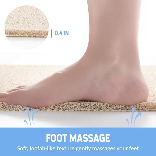 Hargiis Non Slip Bathtub Mat, Anti Slip Shower Mat, Quick Drying Bath Tub Mats - Image 5