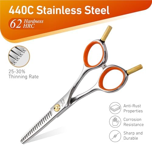 5" 3-in-1 Dog Grooming Scissors Set - Image 4