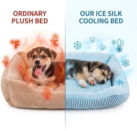 Dog Cooling Bed Summer Sleeping Cool Ice Silk Bed - Image 2