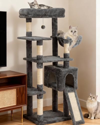 54 Inches Cat Tree, Tall Cat Tower - Image 4