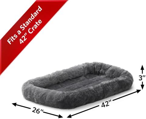 QuietTime by MidWest 42" Dog Crate Bolster Bed, Large Breeds - Image 4