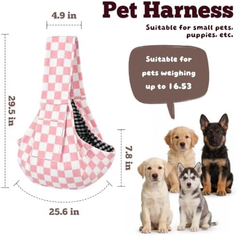 Dog Sling Carrier for Small Dogs and Cats 5–16 lbs, Puppy Carrier Sling - Image 3