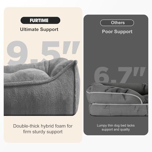 FURTIME XL Orthopedic Dog Bed Large Sized Dog, Extra Washable Dog Couch 42" - Image 2