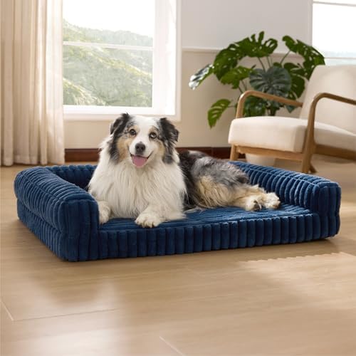 Bedsure ComfyFleece® Memory Foam Orthopedic XL Dog Bed by BEDSURE