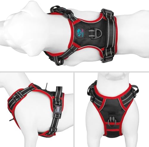 PHOEPET Upgraded No Pull Dog Harness, Reflective Adjustable Vest - Image 2