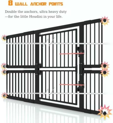 74.8" Extra Tall Pet Gate for Cats，29.5"-51.6" Extra Wide Cat Gate, Pressure - Image 4
