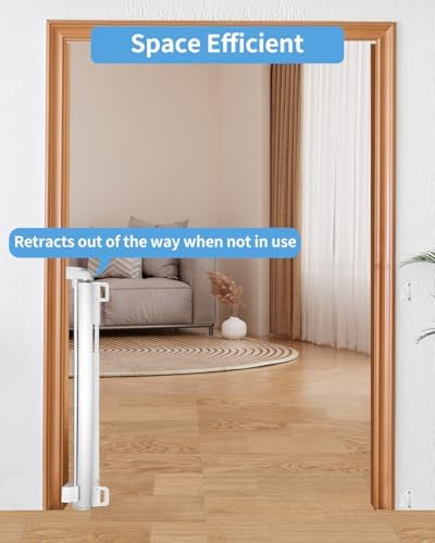 Veraste Retractable Baby Gate for Doorways and Stairs, Mesh Safety Gate for Pet - Image 4