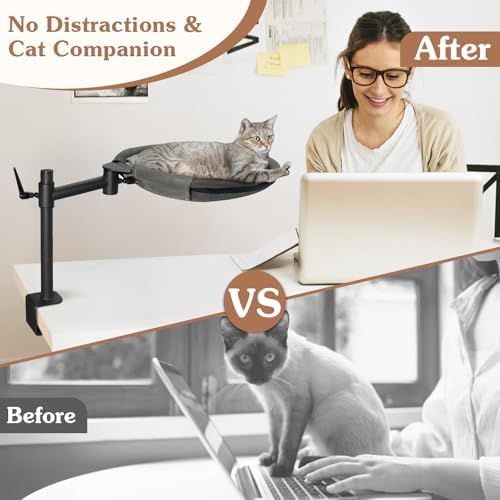 Cat Desk Bed - with 360° Rotating & Adjustable Height - Image 4