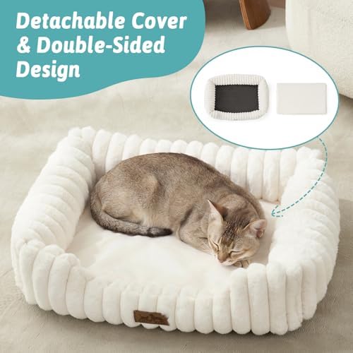 COZY KISS Orthopedic Pet Bed for Small Cats - Image 3
