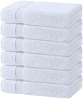White Bath Towels 24x50 Inch, 6 Pack by WhiteClassic