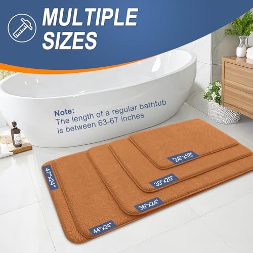 OLANLY Thick Memory Foam Small Bathroom Rug 24x16, Absorbent Bath Mat - Image 5