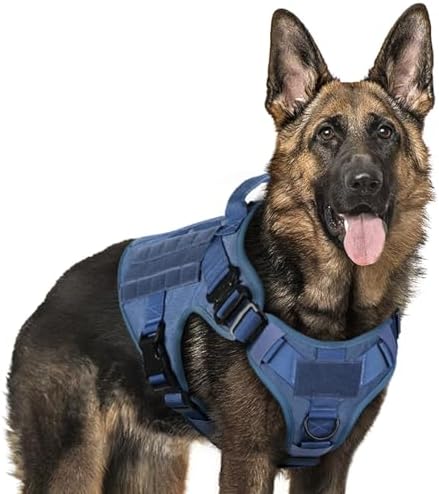 rabbitgoo Tactical Dog Harness for Large, Heavy Duty Military No Pull Vest by rabbitgoo