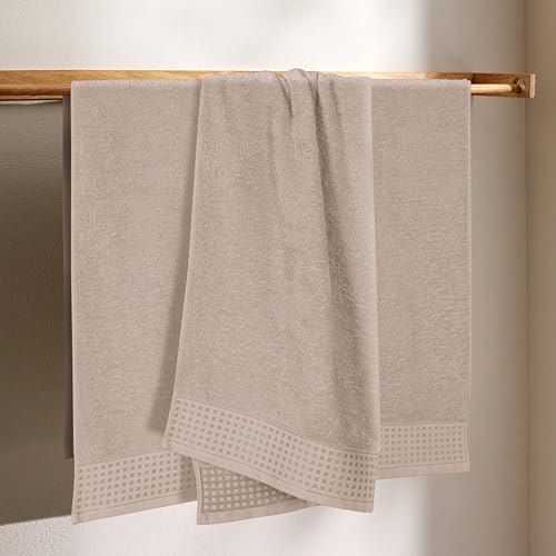 GLAMBURG Ultra Soft 4 Pack Oversized Bath Towel Set 27x54 inches, 100% Cotton - Image 3