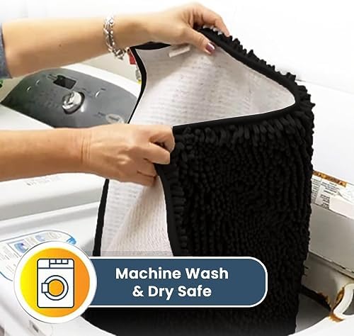 Muddy Mat® 2-Piece Black Medium 30"X19" AS-SEEN-ON-TV Highly Absorbent - Image 6