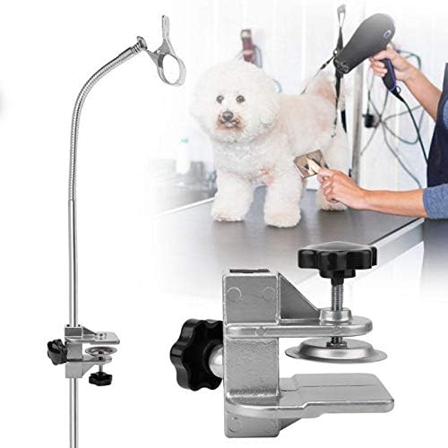 Pet Grooming Table Arms Clamp, Metal Dog Cat Hair Dryer Clip Holder, H Bar - Image 2