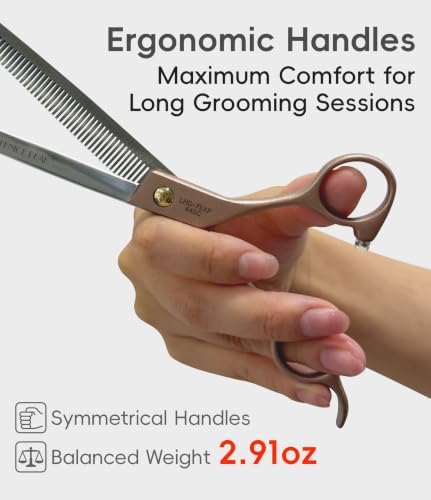 Professional Thinning Scissors for Dog Cat 7.5'' Pet Grooming Scissors 440C - Image 6
