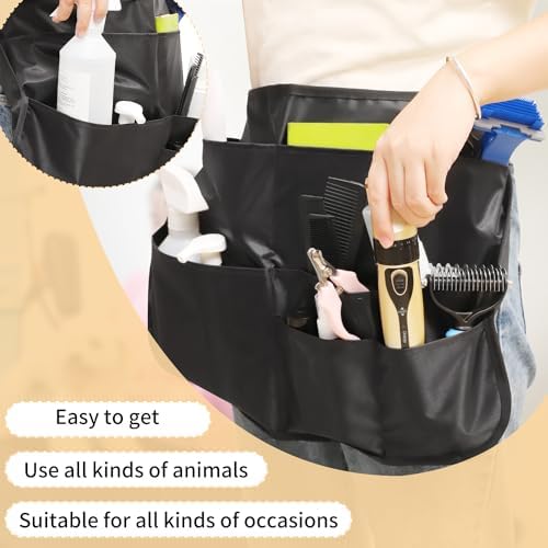 Pet Groomer Pocket Apron Waterproof Pet Grooming Apron Work Aprons Clothes - Image 3