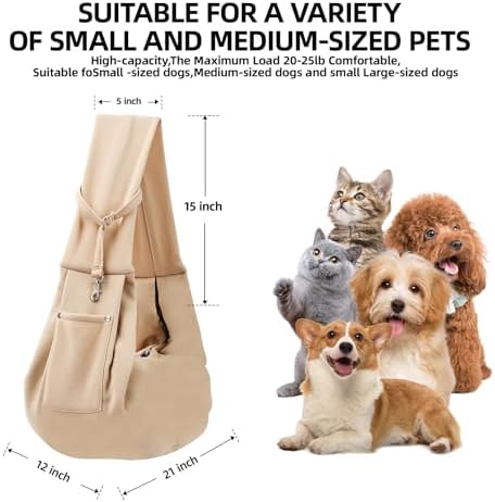 ARZQUT Dog and Cats Carrier Sling, Small Pet Carrier - Image 5