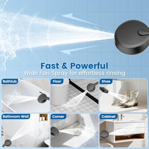 Bathtub Faucet with Filtered Handheld Shower Head, 6 Spray Modes from Rain to - Image 5