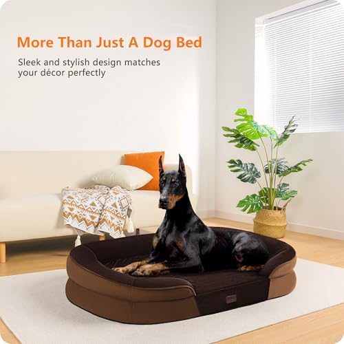 Dwanton Orthopedic Waterproof XX-Large Dog Bed Sofa, Gel Memory Foam - Image 2