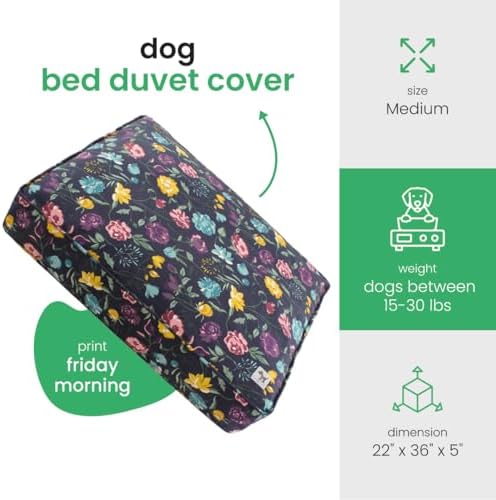 Molly Mutt Friday Morning Dog Bed Duvet Cover, GOTS-Certified 100% Organic - Image 2